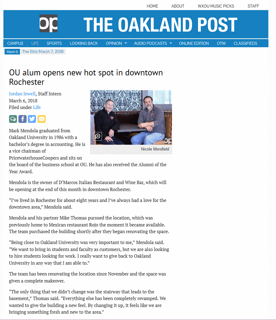 The Oakland Post 030618
