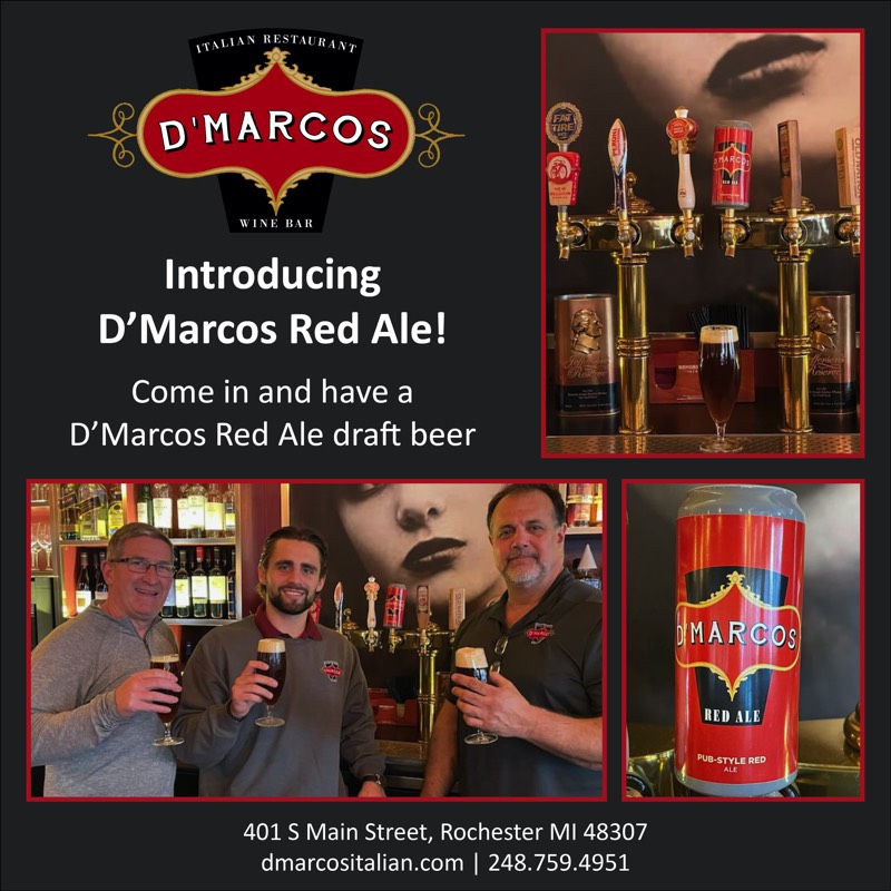 D'Marcos Red Ale draft beer